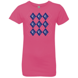 T-Shirts Hot Pink / YXS Argyle Tardis Girls Premium T-Shirt