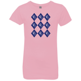T-Shirts Light Pink / YXS Argyle Tardis Girls Premium T-Shirt