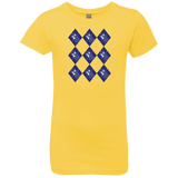 T-Shirts Vibrant Yellow / YXS Argyle Tardis Girls Premium T-Shirt
