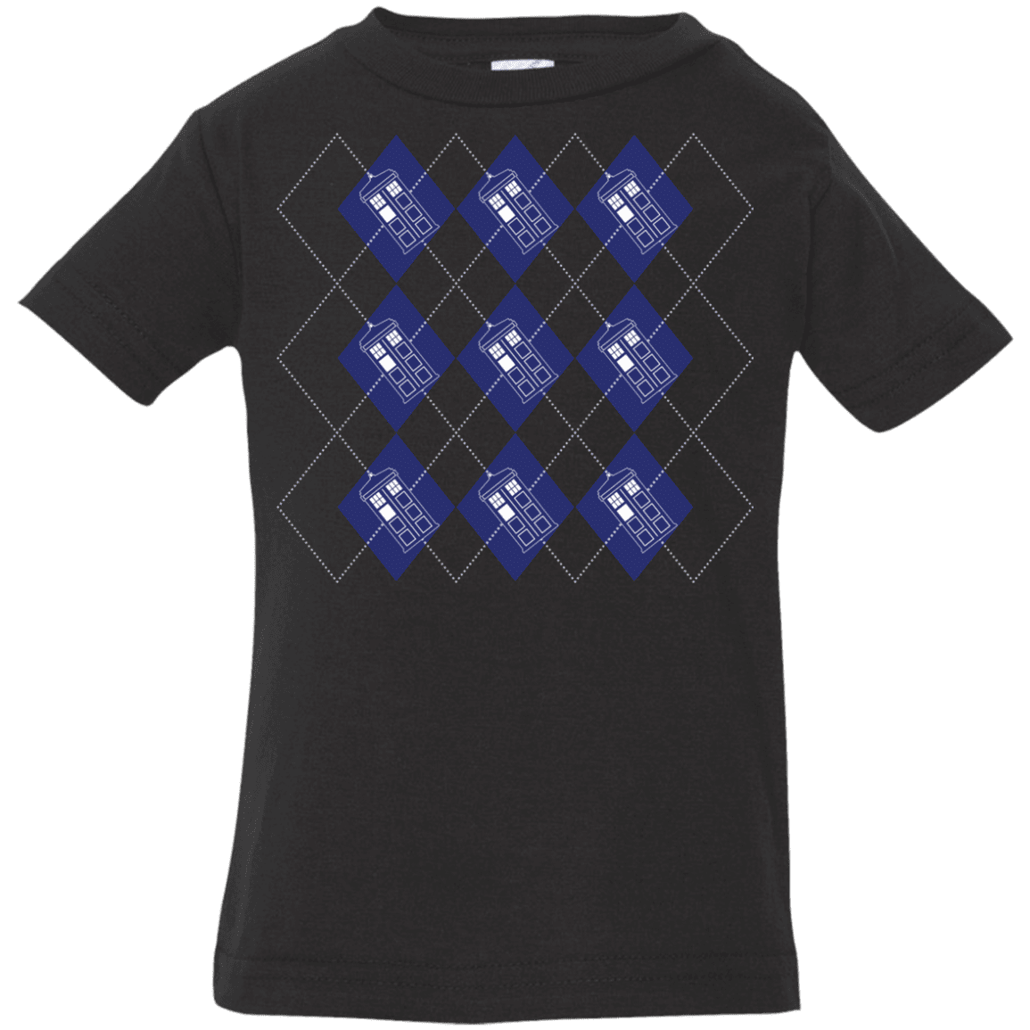 T-Shirts Black / 6 Months Argyle Tardis Infant Premium T-Shirt