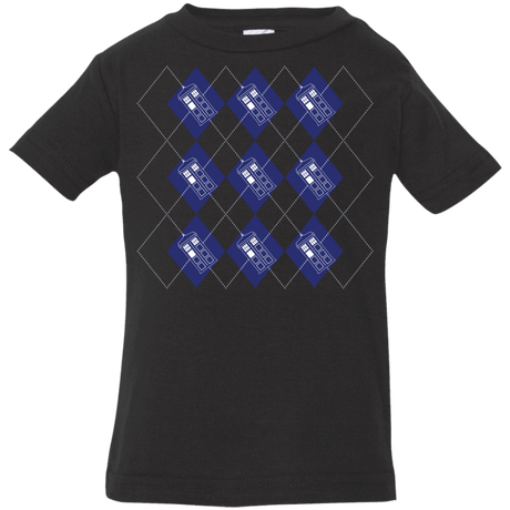 T-Shirts Black / 6 Months Argyle Tardis Infant Premium T-Shirt