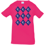 T-Shirts Hot Pink / 6 Months Argyle Tardis Infant Premium T-Shirt