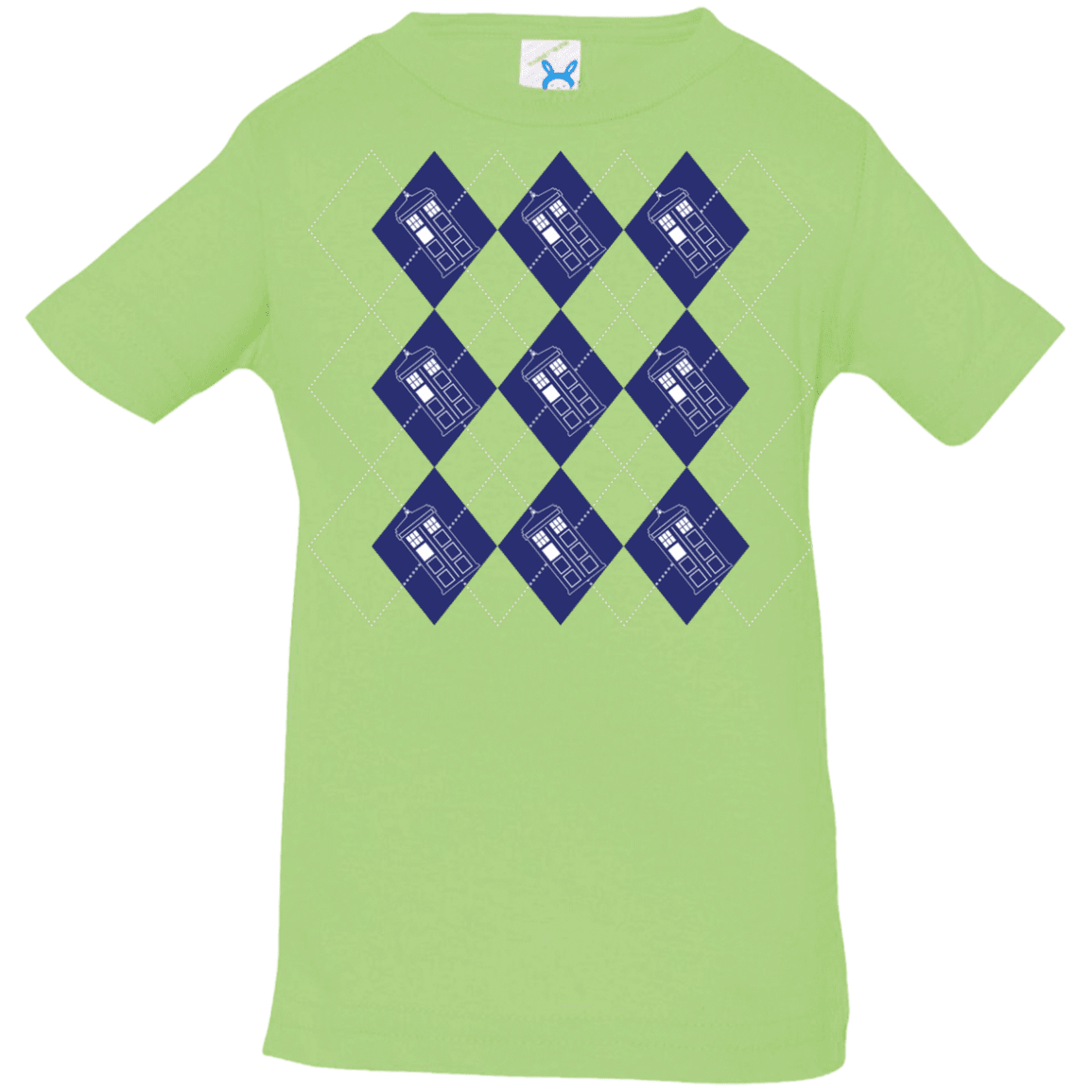 T-Shirts Key Lime / 6 Months Argyle Tardis Infant Premium T-Shirt