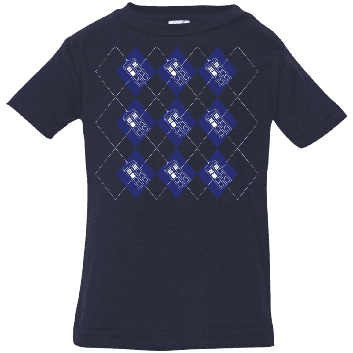 T-Shirts Navy / 6 Months Argyle Tardis Infant Premium T-Shirt
