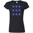 T-Shirts Black / S Argyle Tardis Junior Slimmer-Fit T-Shirt