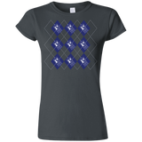 T-Shirts Charcoal / S Argyle Tardis Junior Slimmer-Fit T-Shirt