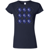 T-Shirts Navy / S Argyle Tardis Junior Slimmer-Fit T-Shirt