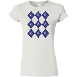 T-Shirts White / S Argyle Tardis Junior Slimmer-Fit T-Shirt