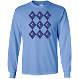 T-Shirts Carolina Blue / S Argyle Tardis Men's Long Sleeve T-Shirt