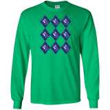 T-Shirts Irish Green / S Argyle Tardis Men's Long Sleeve T-Shirt