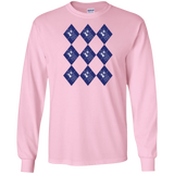 T-Shirts Light Pink / S Argyle Tardis Men's Long Sleeve T-Shirt