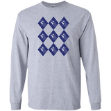 T-Shirts Sport Grey / S Argyle Tardis Men's Long Sleeve T-Shirt