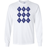 T-Shirts White / S Argyle Tardis Men's Long Sleeve T-Shirt