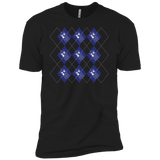 T-Shirts Black / X-Small Argyle Tardis Men's Premium T-Shirt