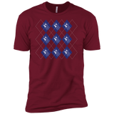 T-Shirts Cardinal / X-Small Argyle Tardis Men's Premium T-Shirt