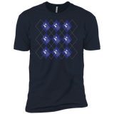 T-Shirts Midnight Navy / X-Small Argyle Tardis Men's Premium T-Shirt