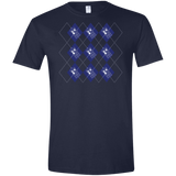 T-Shirts Navy / X-Small Argyle Tardis Men's Semi-Fitted Softstyle