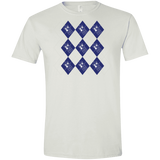 T-Shirts White / X-Small Argyle Tardis Men's Semi-Fitted Softstyle
