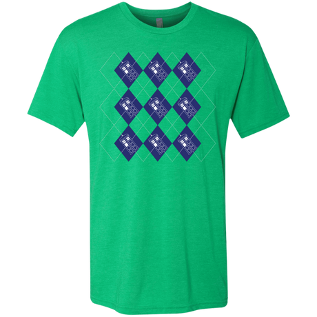 T-Shirts Envy / S Argyle Tardis Men's Triblend T-Shirt
