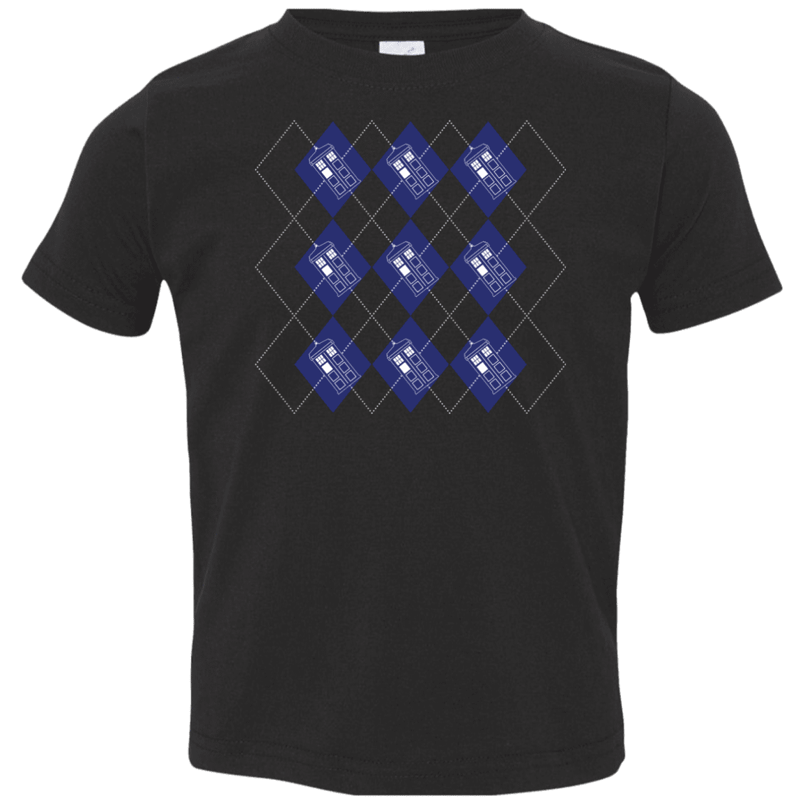 T-Shirts Black / 2T Argyle Tardis Toddler Premium T-Shirt