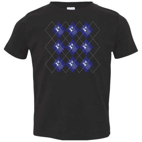 T-Shirts Black / 2T Argyle Tardis Toddler Premium T-Shirt