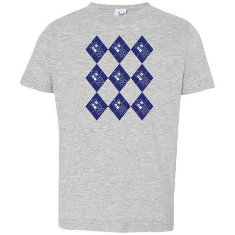 T-Shirts Heather Grey / 2T Argyle Tardis Toddler Premium T-Shirt