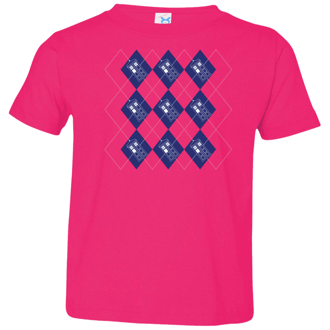 T-Shirts Hot Pink / 2T Argyle Tardis Toddler Premium T-Shirt