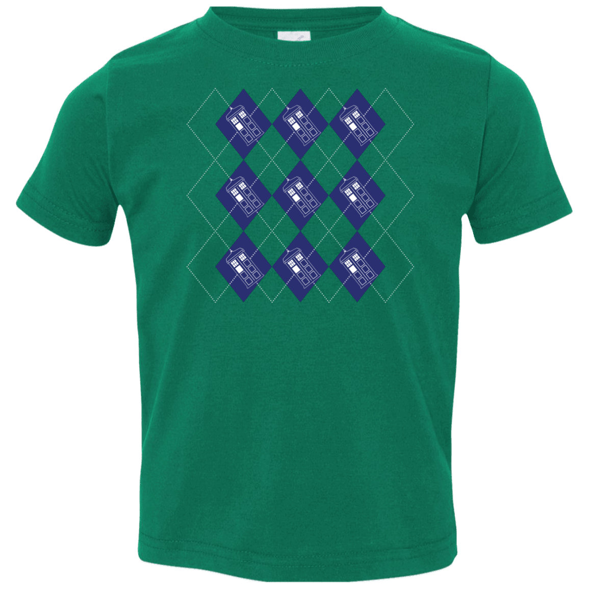 T-Shirts Kelly / 2T Argyle Tardis Toddler Premium T-Shirt