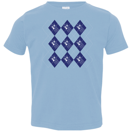 T-Shirts Light Blue / 2T Argyle Tardis Toddler Premium T-Shirt