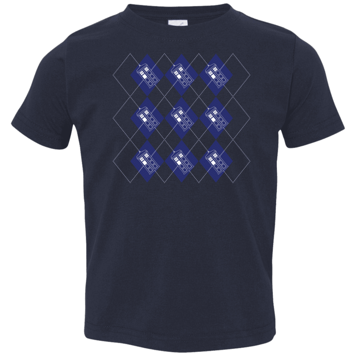 T-Shirts Navy / 2T Argyle Tardis Toddler Premium T-Shirt