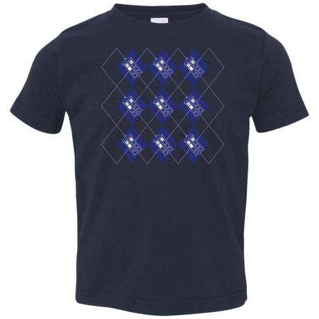 T-Shirts Navy / 2T Argyle Tardis Toddler Premium T-Shirt