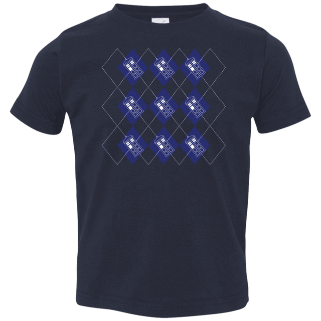 T-Shirts Navy / 2T Argyle Tardis Toddler Premium T-Shirt