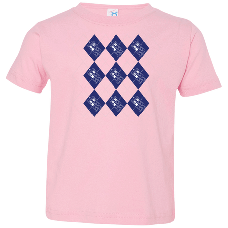 T-Shirts Pink / 2T Argyle Tardis Toddler Premium T-Shirt