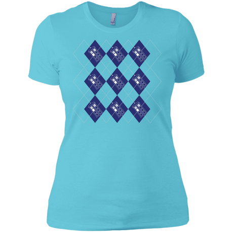 T-Shirts Cancun / X-Small Argyle Tardis Women's Premium T-Shirt