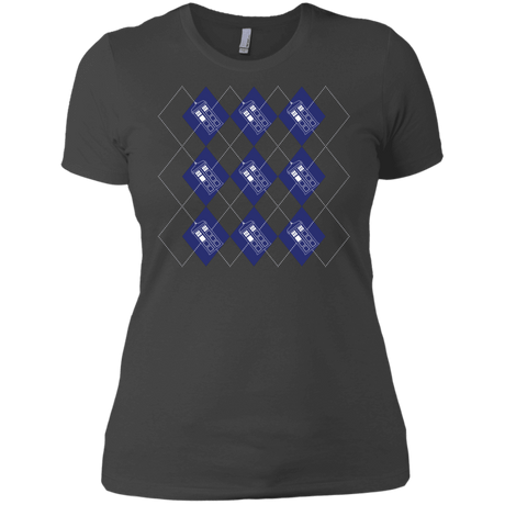 T-Shirts Heavy Metal / X-Small Argyle Tardis Women's Premium T-Shirt