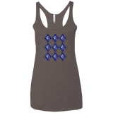 T-Shirts Macchiato / X-Small Argyle Tardis Women's Triblend Racerback Tank