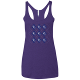 T-Shirts Purple Rush / X-Small Argyle Tardis Women's Triblend Racerback Tank