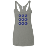 T-Shirts Venetian Grey / X-Small Argyle Tardis Women's Triblend Racerback Tank