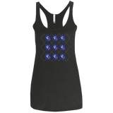 T-Shirts Vintage Black / X-Small Argyle Tardis Women's Triblend Racerback Tank