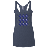 T-Shirts Vintage Navy / X-Small Argyle Tardis Women's Triblend Racerback Tank