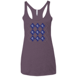 T-Shirts Vintage Purple / X-Small Argyle Tardis Women's Triblend Racerback Tank