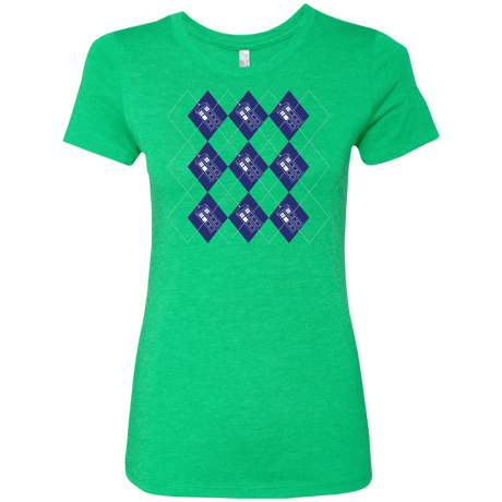 T-Shirts Envy / S Argyle Tardis Women's Triblend T-Shirt