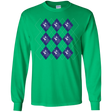T-Shirts Irish Green / YS Argyle Tardis Youth Long Sleeve T-Shirt