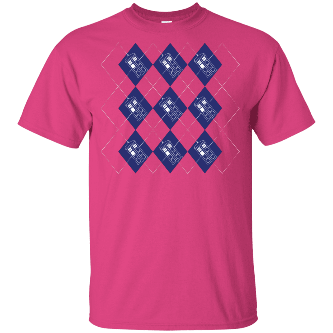 T-Shirts Heliconia / YXS Argyle Tardis Youth T-Shirt