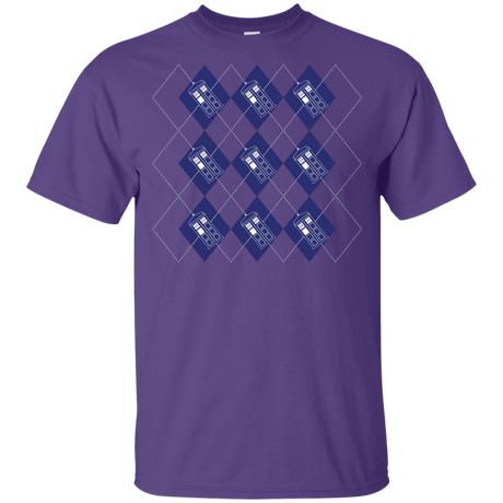 T-Shirts Purple / YXS Argyle Tardis Youth T-Shirt