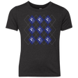 T-Shirts Vintage Black / YXS Argyle Tardis Youth Triblend T-Shirt