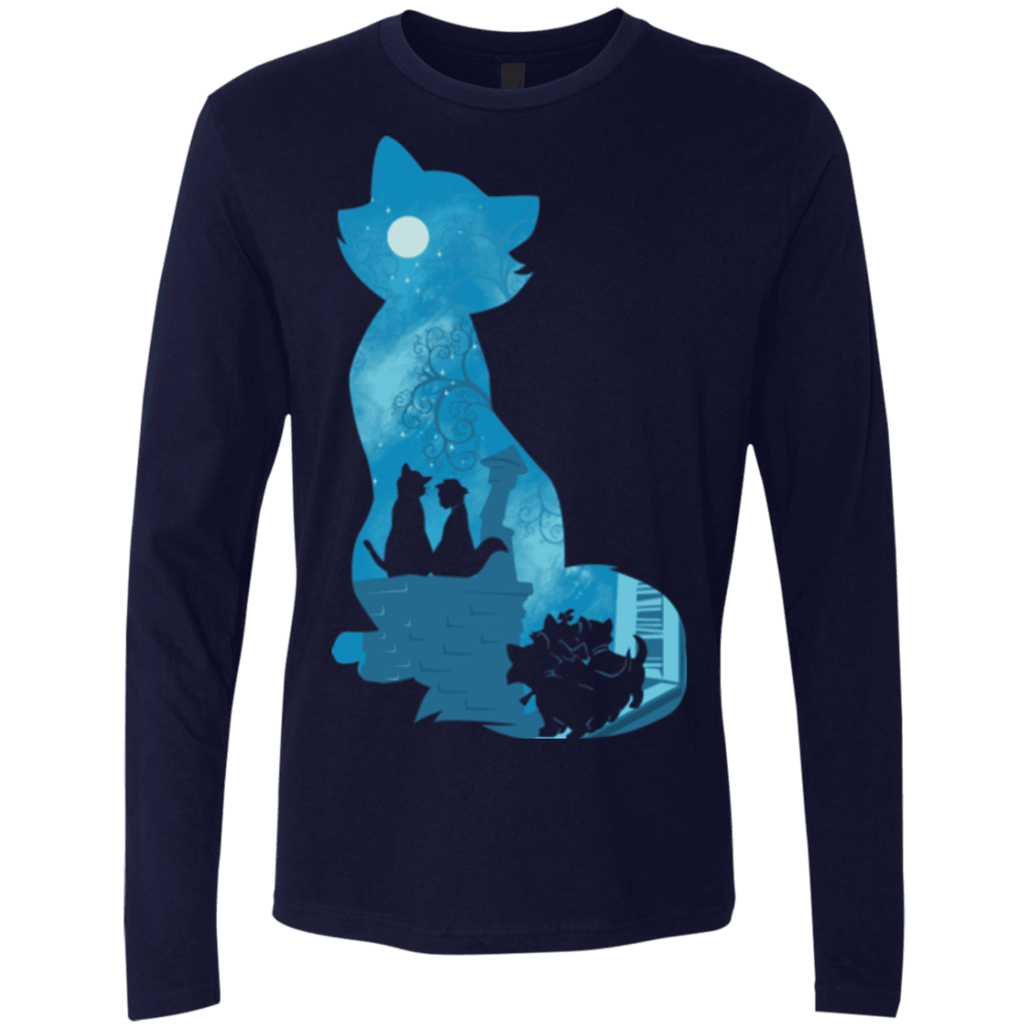 T-Shirts Midnight Navy / S Aristo Portrait Men's Premium Long Sleeve