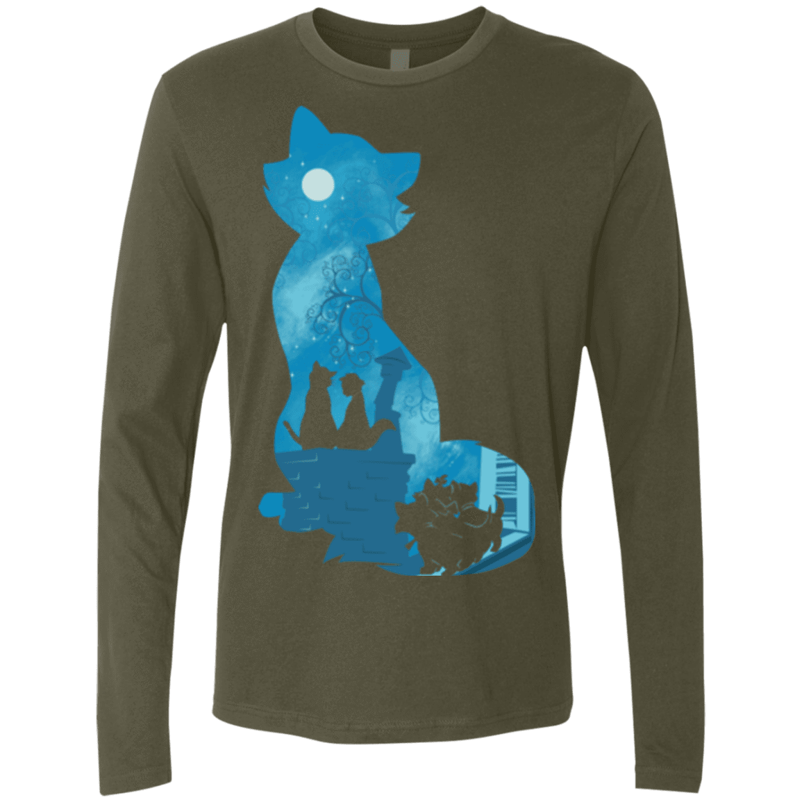 T-Shirts Military Green / S Aristo Portrait Men's Premium Long Sleeve