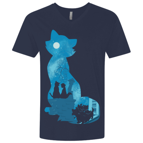 T-Shirts Midnight Navy / X-Small Aristo Portrait Men's Premium V-Neck