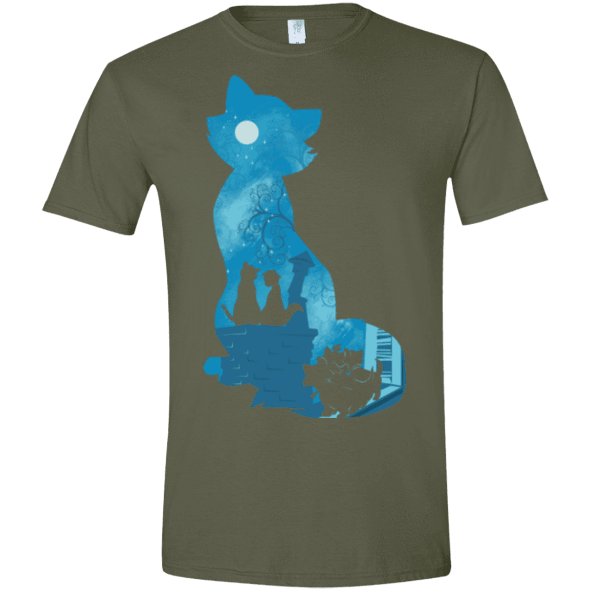 T-Shirts Military Green / S Aristo Portrait Men's Semi-Fitted Softstyle